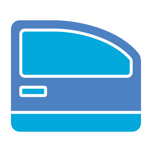 portiera dell'automobile Generic Blue icona