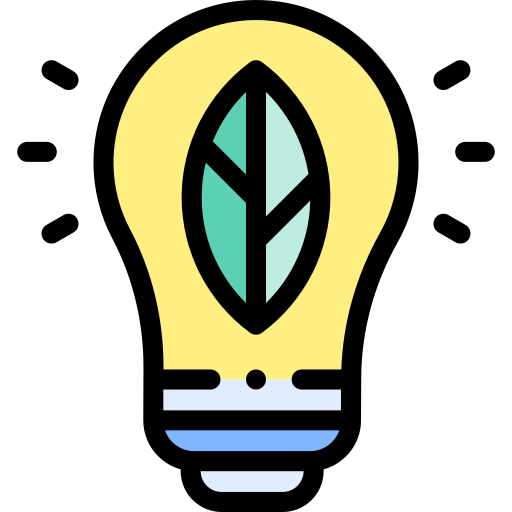 친환경 에너지 Detailed Rounded Lineal color icon