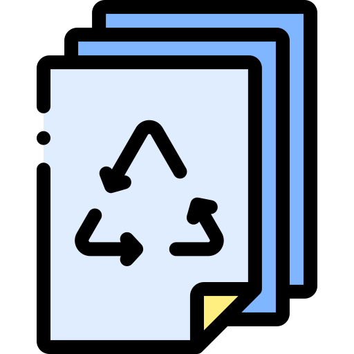 recyclingpapier Detailed Rounded Lineal color icon