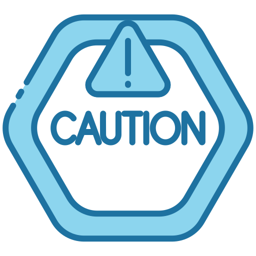 Caution Generic Blue icon