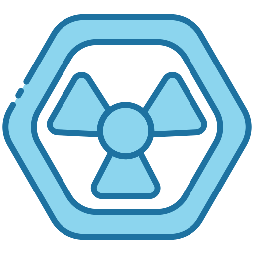 Radiation Generic Blue icon