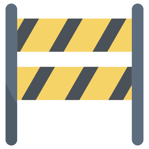 barrière de circulation Generic Flat Icône