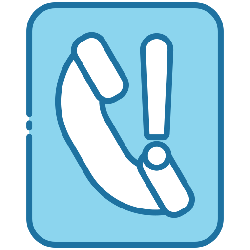 Emergency Call Generic Blue icon