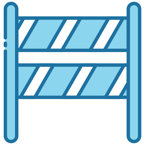 barrière de circulation Generic Blue Icône