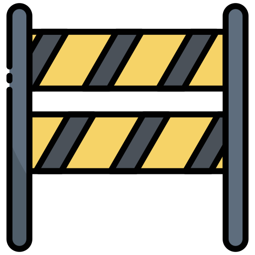 barreira de trânsito Generic Outline Color Ícone