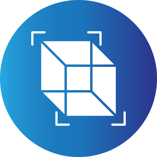 3d 큐브 Generic Blue icon