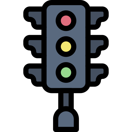 Traffic Light Generic Outline Color icon