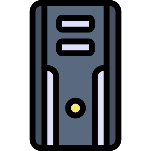 torre de la computadora Generic Outline Color icono