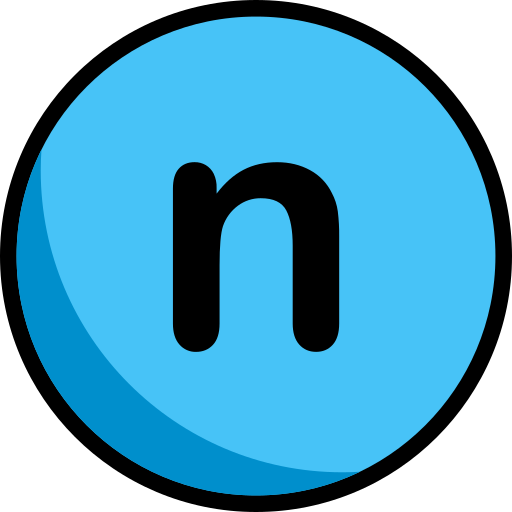 Letter N Generic Outline Color icon