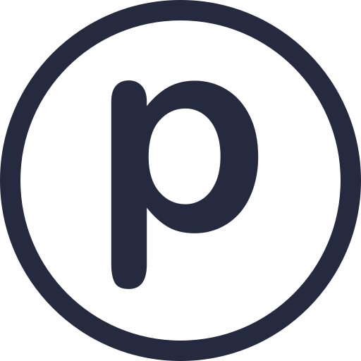 buchstabe p. Generic Basic Outline icon