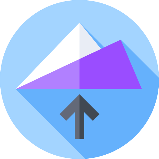 origami Flat Circular Flat icoon