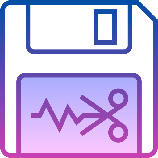 Save Detailed bright Gradient icon