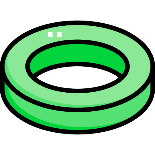 ring Detailed Straight Lineal color icon