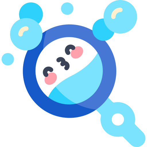burbujas Kawaii Flat icono
