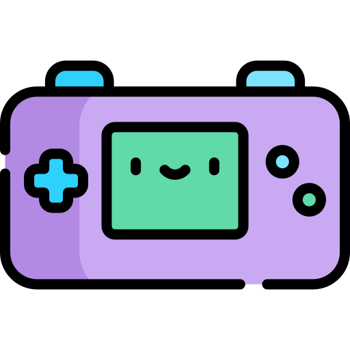 Videoconsole Kawaii Lineal color icon