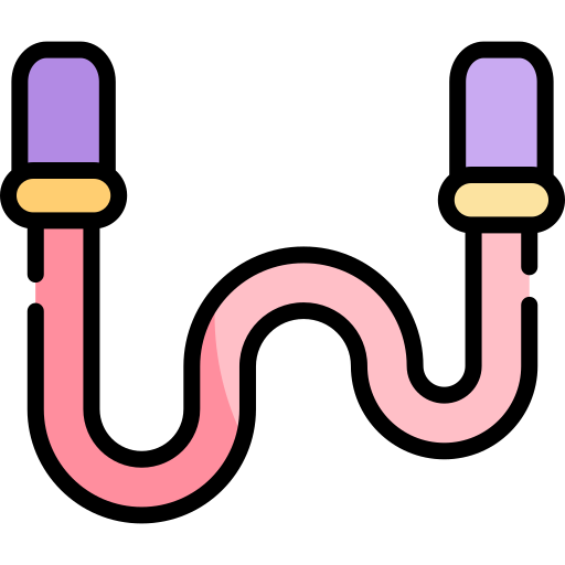 Jump rope Kawaii Lineal color icon