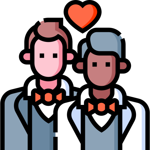 Couple Detailed Straight Lineal color icon
