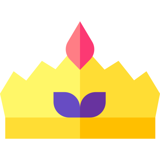 Crown Basic Straight Flat icon