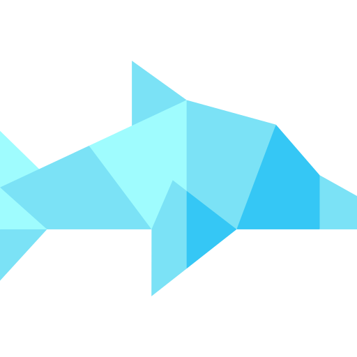 dolfijn Basic Straight Flat icoon