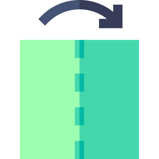 折り紙 Basic Straight Flat icon