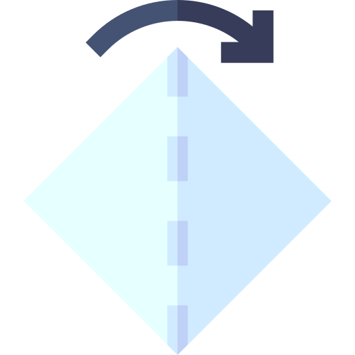 origami Basic Straight Flat icon