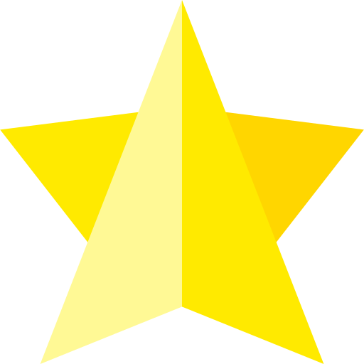 star Basic Straight Flat Icône