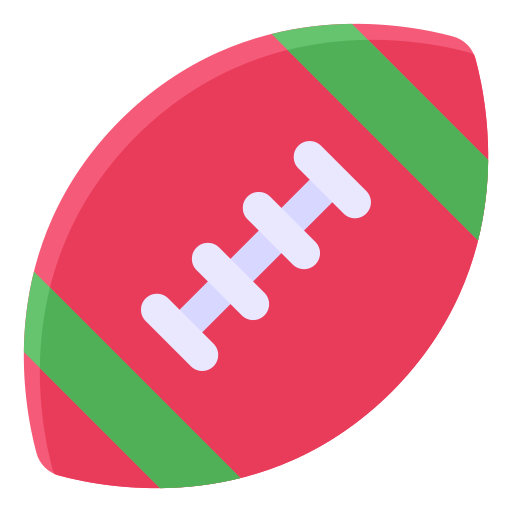 palla da rugby Generic Flat icona