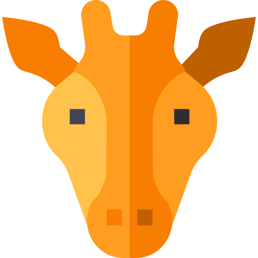 Żyrafa Basic Straight Flat ikona