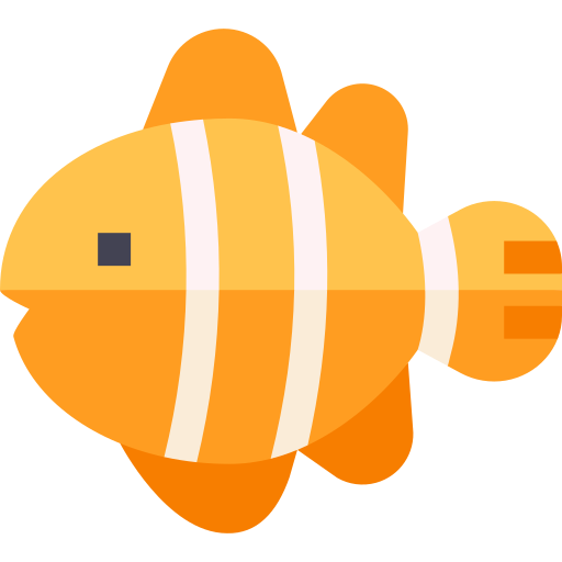 peixe-palhaço Basic Straight Flat Ícone