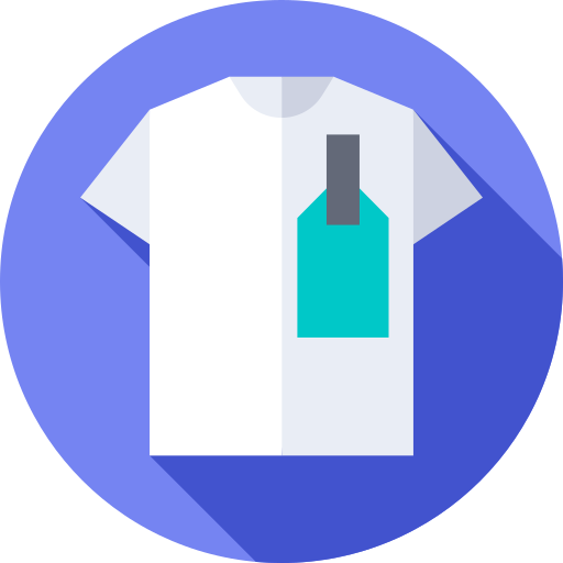t-shirt Flat Circular Flat icon