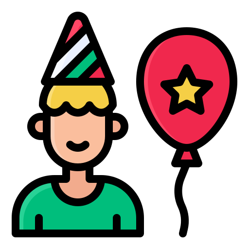 誕生日の男の子 Generic Outline Color icon