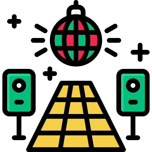 ダンスフロア Generic Outline Color icon