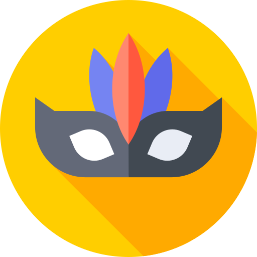 Eye mask Flat Circular Flat icon