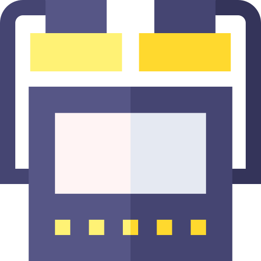 defibrillator Basic Straight Flat icon