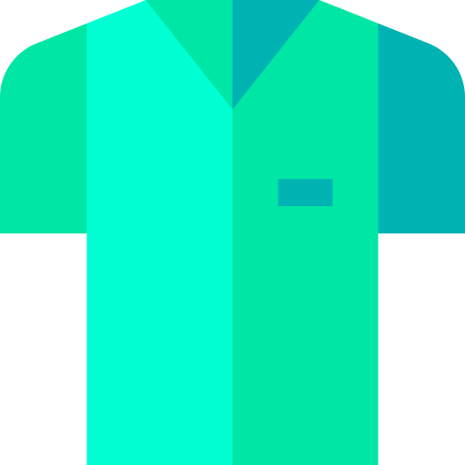 Medical Uniform Basic Straight Flat icon