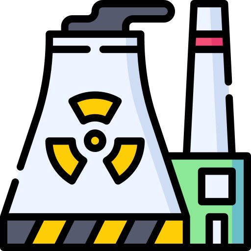 원자력 발전소 Special Lineal color icon