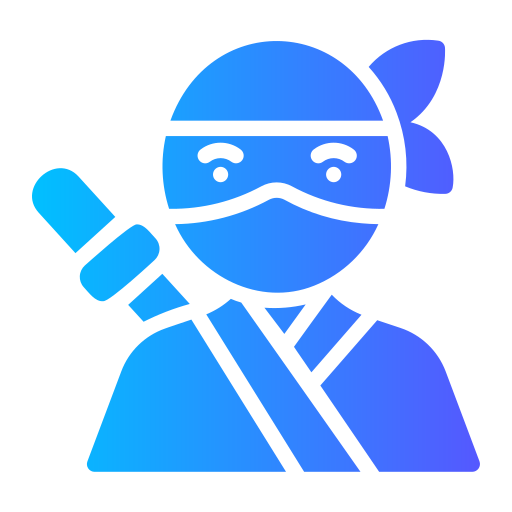ninja Generic Flat Gradient icon