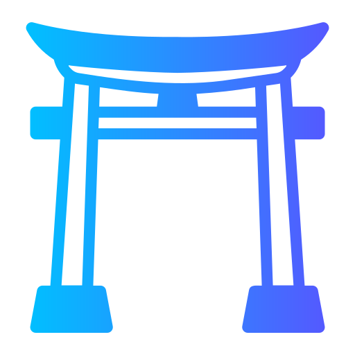 puerta torii Generic Flat Gradient icono