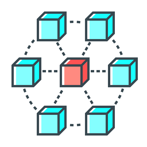 Сервер данных Generic Outline Color иконка