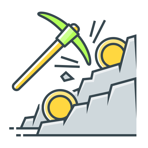 Mining Generic Outline Color icon