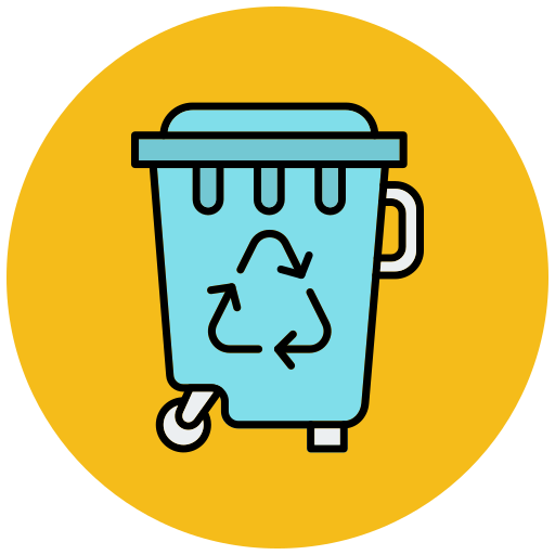 Recycle bin Generic Outline Color icon