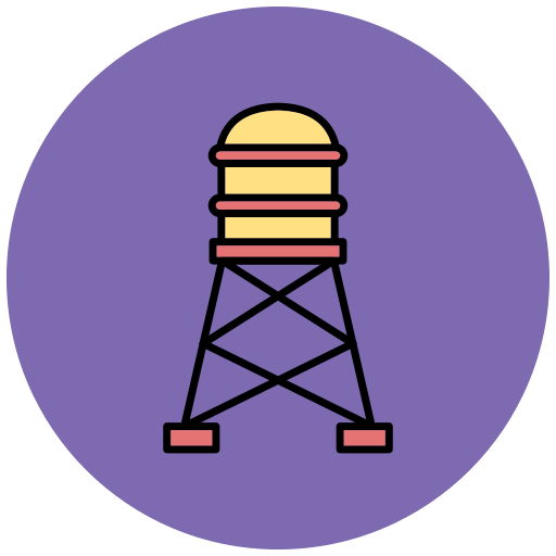 Водяная башня Generic Outline Color иконка