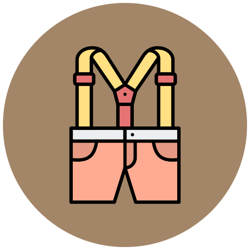 Suspenders Generic Outline Color icon