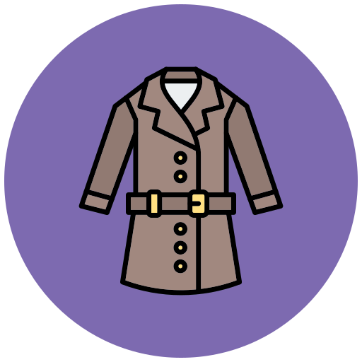 Trench Coat Generic Outline Color icon