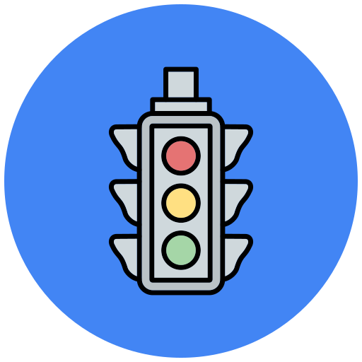 Traffic lights Generic Outline Color icon