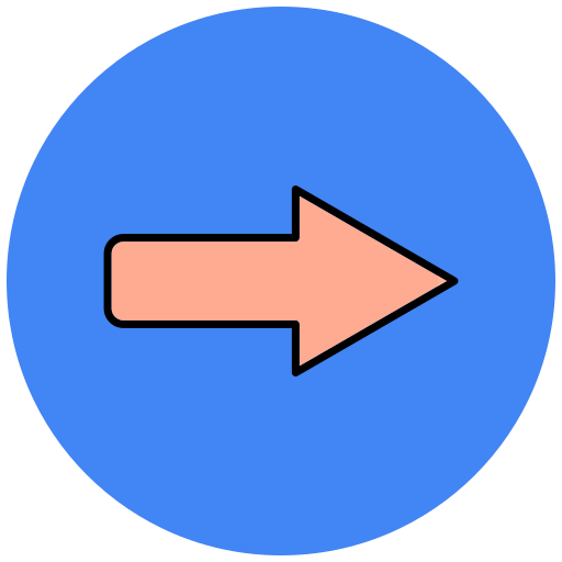 右矢印 Generic Outline Color icon