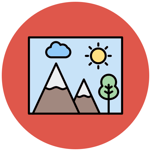風景 Generic Outline Color icon
