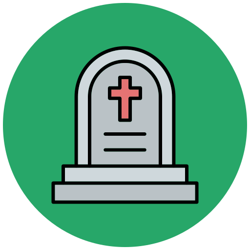 묘지 Generic Outline Color icon