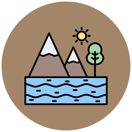 호수 Generic Outline Color icon