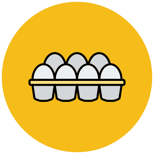 eierkarton Generic Outline Color icon